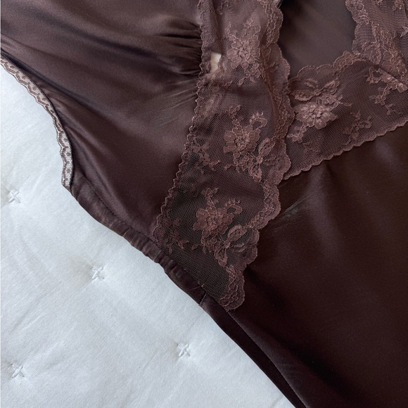 Sir the Label M Aries Cut Out Gown Chocolate Brown Silk Lace - Picture 8 of 12